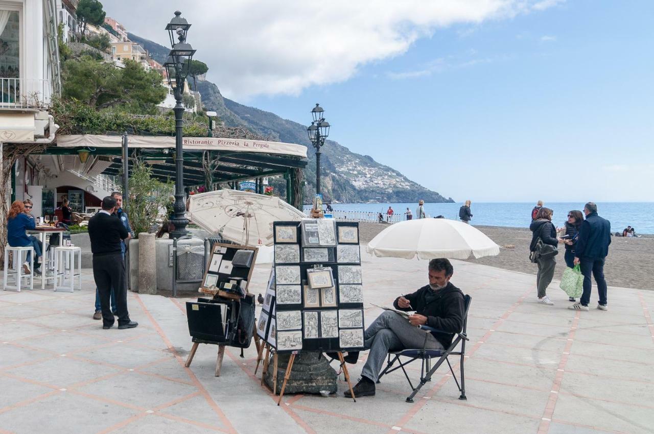 Casa Il Capriccio, Spiaggia Grande Positano Villa Bagian luar foto